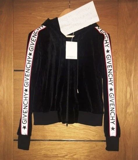 givenchy velvet black tracksuit
